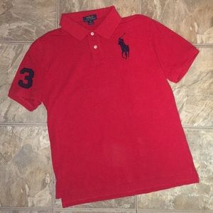 Polo Ralph Lauren Boys XL Big Pony Red
